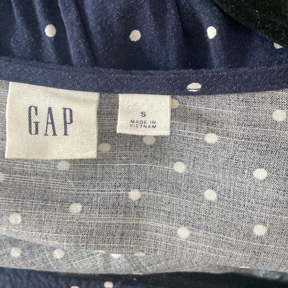 Gap blue dress with white spots in size small - Picture 4 of 4